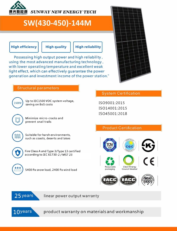 Roof Mount Small Flexible Energy Electric Half Cut Black PV 72cells 60cells 400W Mono Solar Panel Solar Panels Mono