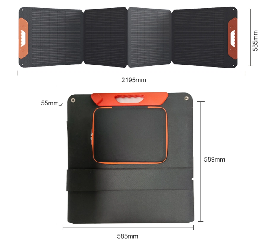 Sunway Custom Outdoor 60W 80W 100W 200W 300W 400W 18V Portable Folding Solar Panel 12V Mono Foldable Solar Panel for Camping