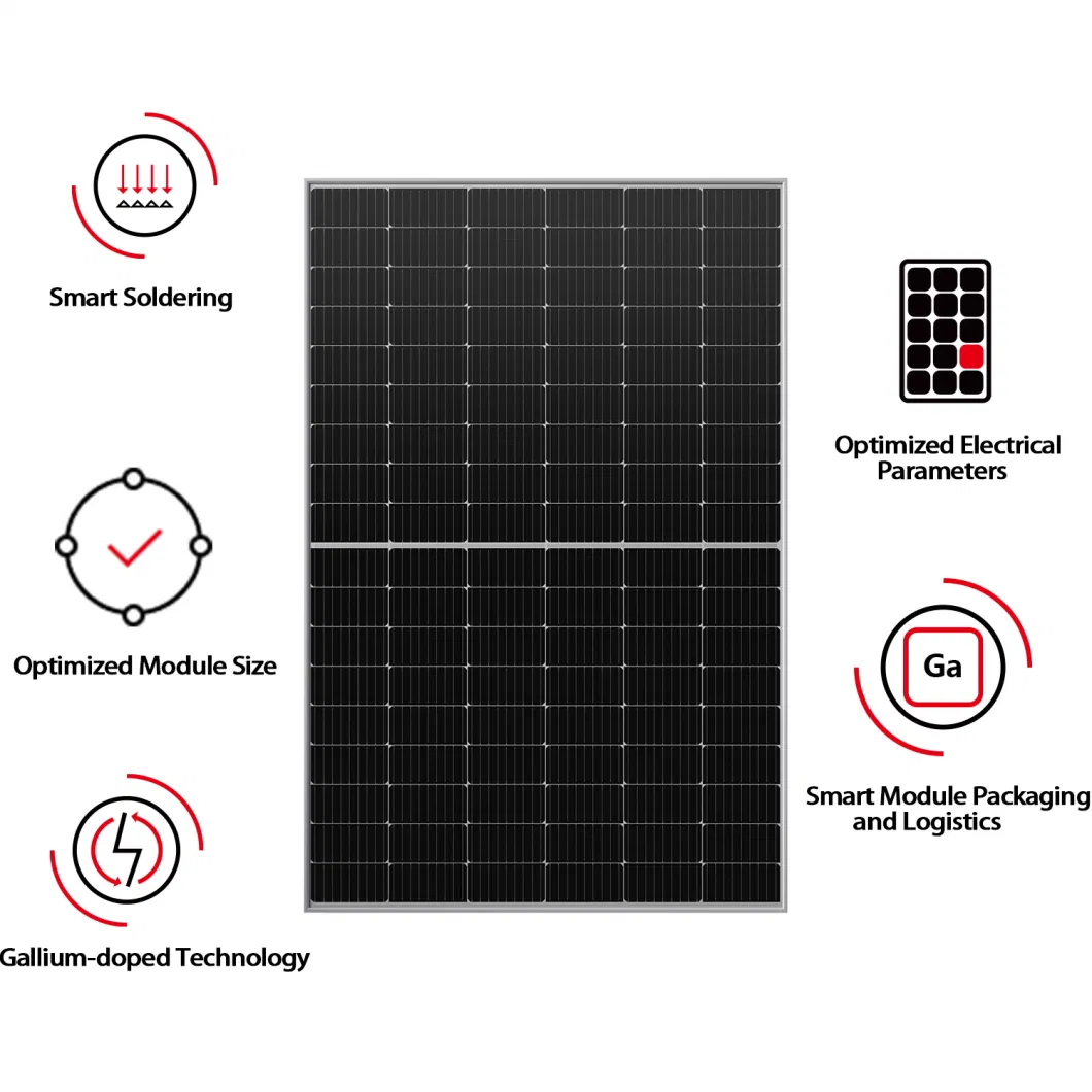 Longi/Mysolar/Aioties 535W 540W 545W 550W 555W Half Cell Best Price Cost Solar Panel for Home Power System with TUV, CE, ISO, IEC, SGS