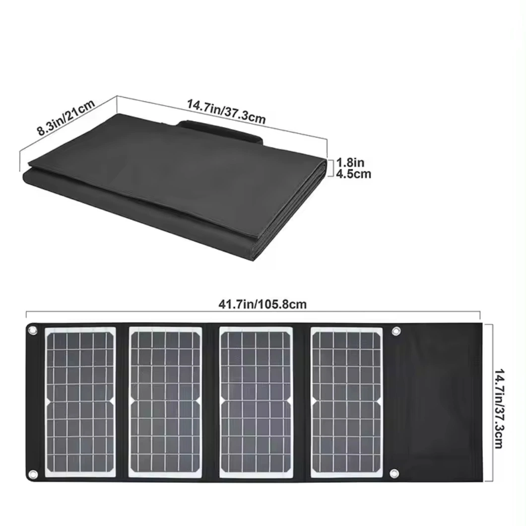 Wholesale 40W Portable Solar Folding Bags Photovoltaic Foldable Solar Panel for Phone Power Bank Laptop Charger