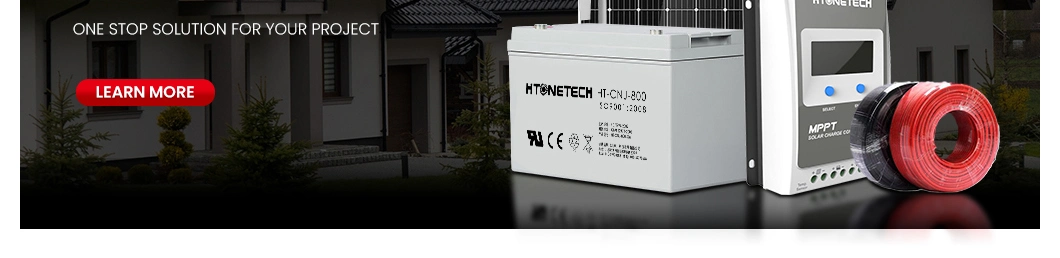 Htonetech 100W Solar Panel Mono 2MW off on Grid Solar System Price Energy Systems China Wind Photovoltaic Power Generation System with Wind Powered Generator