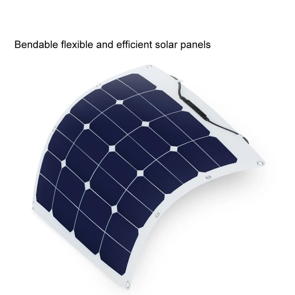 50W Sunpower ETFE Soft Flexible Bendable Solar Panel DC Mobile Power Solar Charger Original Cells