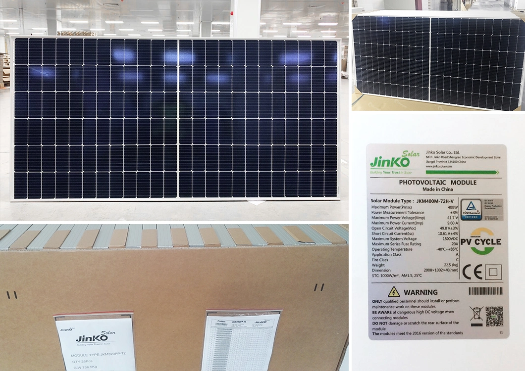 Jinko Photovoltaic PV Module Tiger Neo Zonnepanelen 415W 480W 585W 630W Monocrystalline Silicon Solar Panels