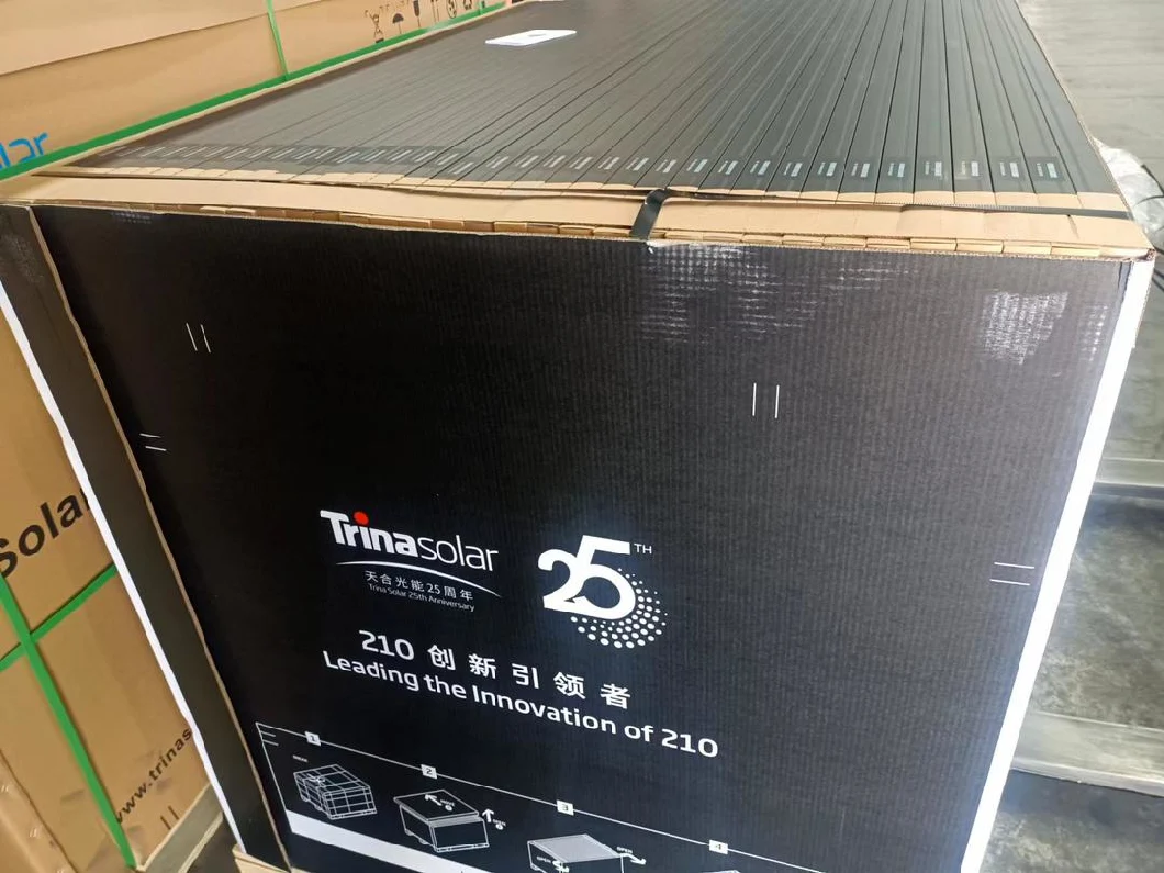 Half Cell Trina Full Black Solar Panel 405W 415W 410W Europe Home Installation 425W 420W PV Panel