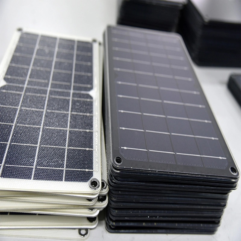 10W Solar Charger with Glass Fiber Inside Flexible Solar Panel