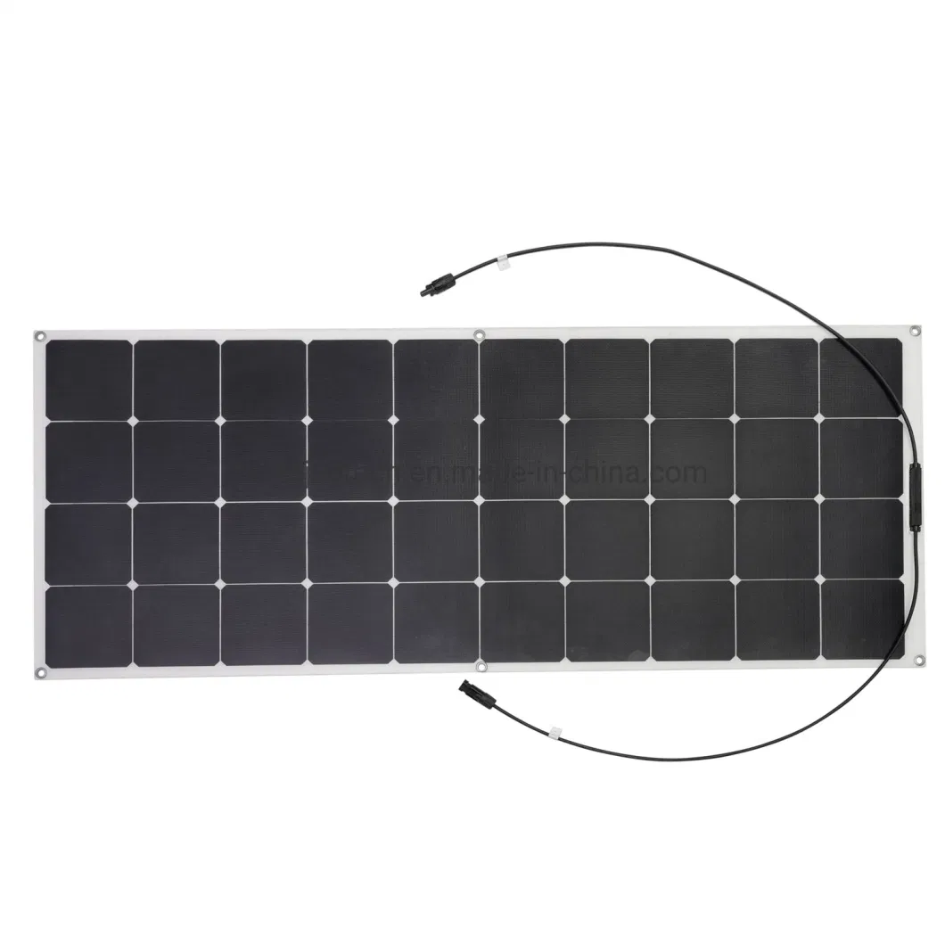 Silicon Thin Film Flexible Solar Panel 100W 90W for RV Boats Marine