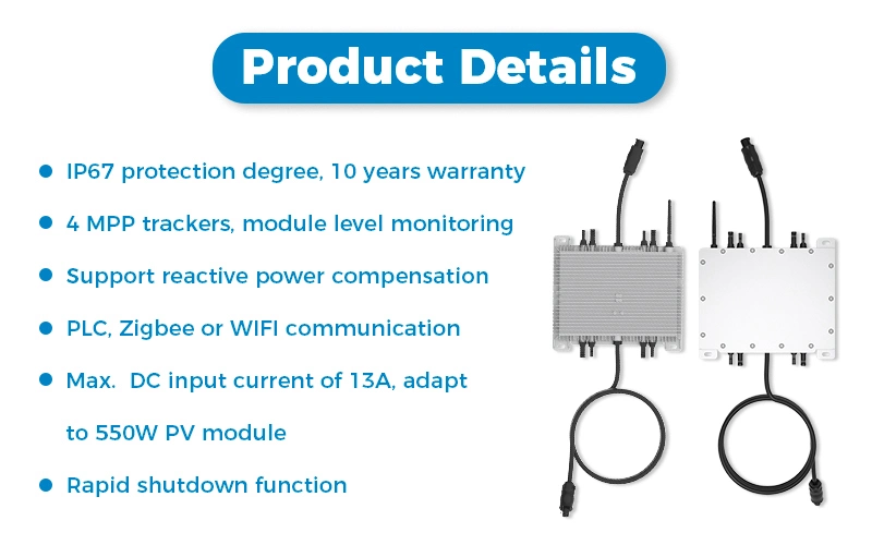 Deye Microinverter Deye Sun2000g3-EU-230 Ready in Stock Home Use Small Inverter 800W 1000W 2000W with WiFi