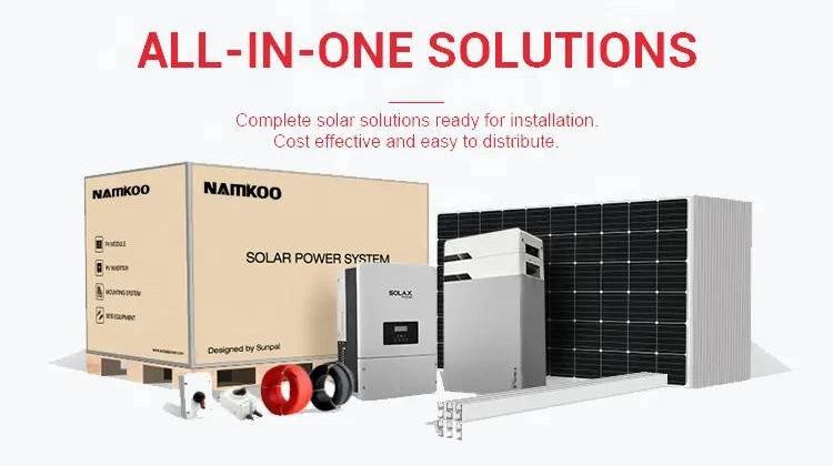 Namkoo Solar Panel on Grid Solar System 30/40/50/60kw Complete Package Kit Solar Power System