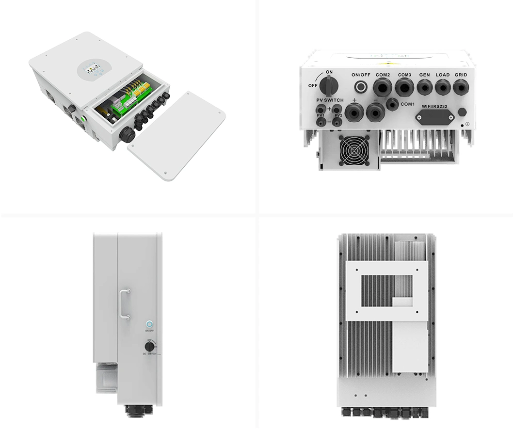 Grid Tied Solar Energy Storage 6Kw Hybrid Inverter 8Kw 10Kw Solar Inverter