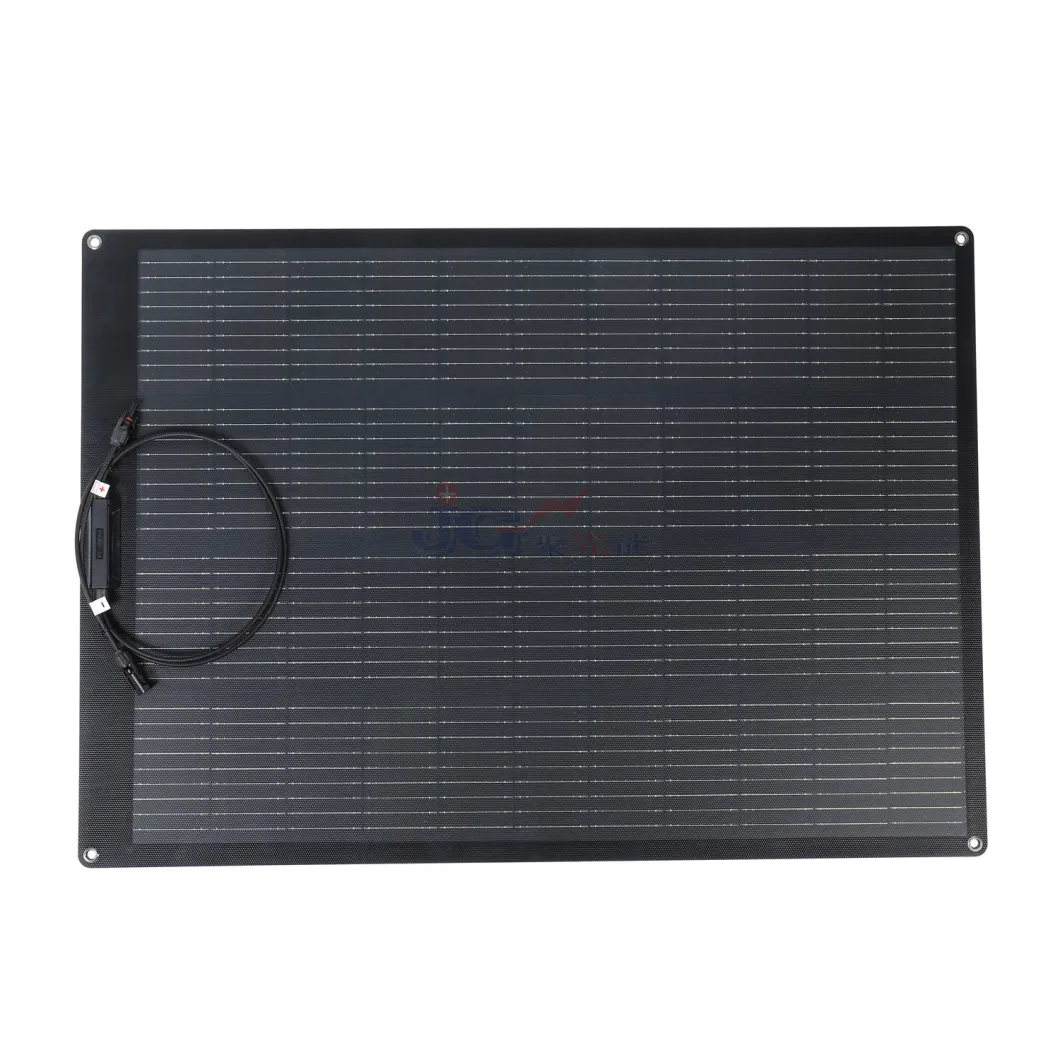 Customized 100W Black Semi-Flexible Monocrystalline Solar Panel