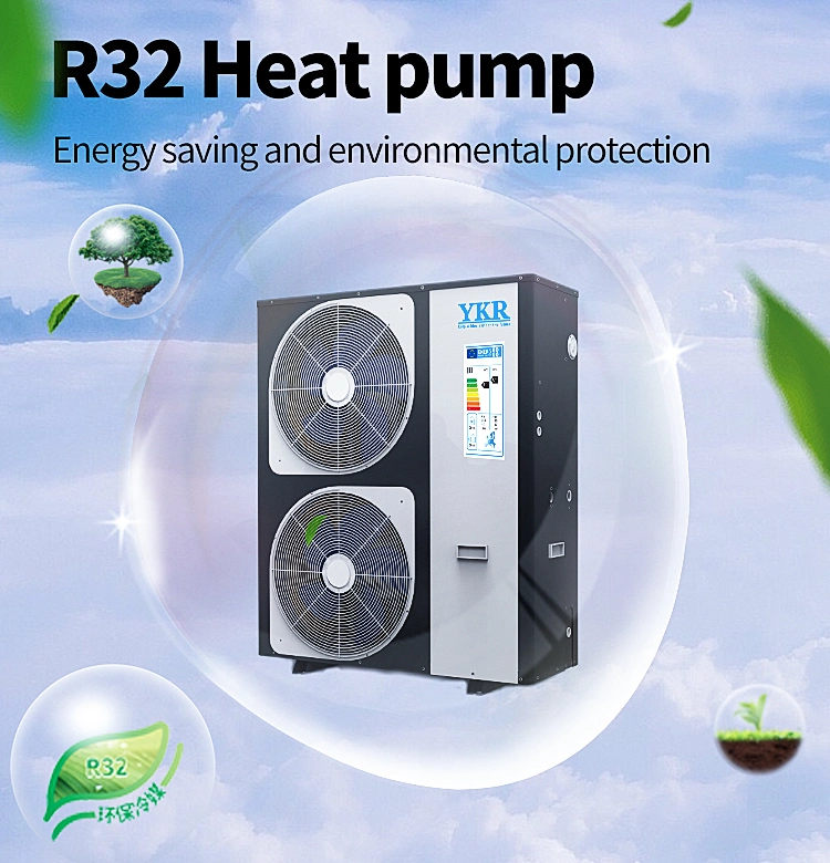 Domestic R32 Monobloc Evi Type Inverter Heat Pump System for House Floor Heating and Space Heating