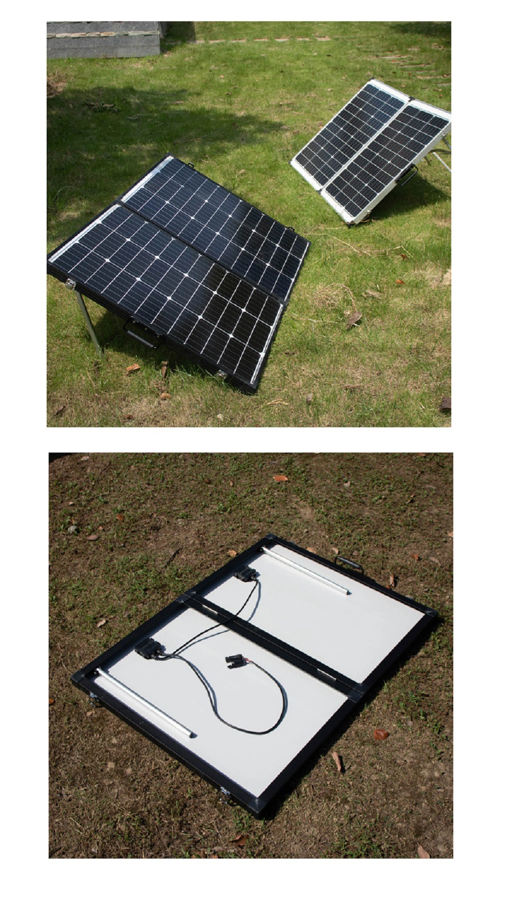 Folding Solar Panel Kits 250W 280W 300W Folding Portable Solar Panel with Flexible Supporting Legs for Outdoor Charging