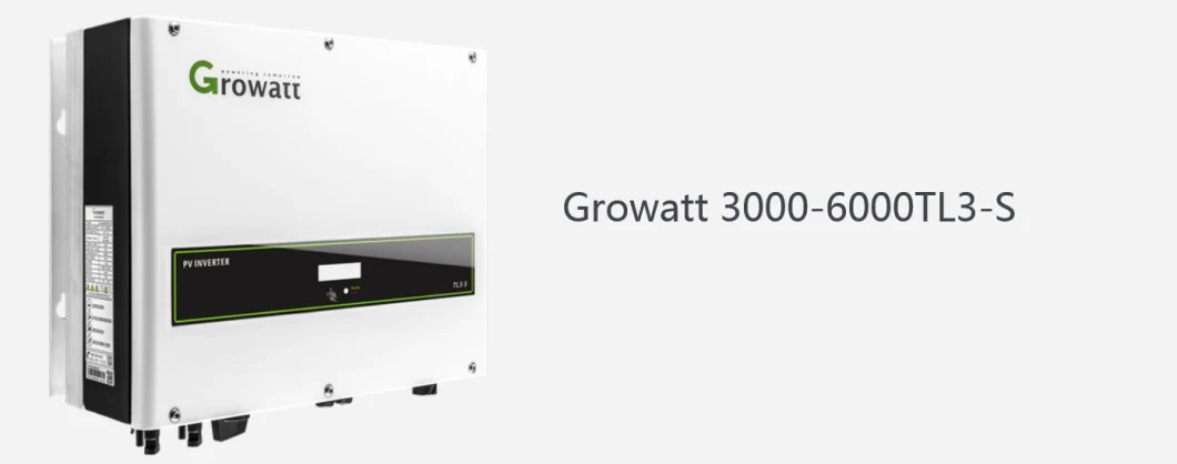 Growatt 6000tl3-S 6kw Three Phase Grid-Tied Solar Inverter for Residential or Small Commercial Rooftop Solar System