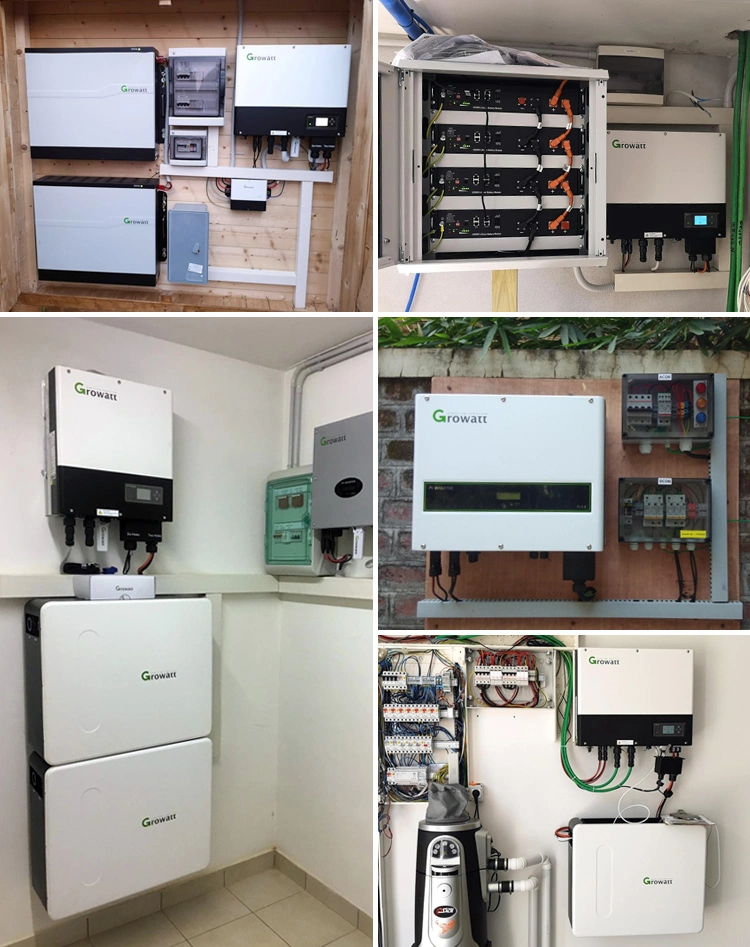 Growatt Three Phase Inverter 5 Kw 10kw 96V 6kVA 10kw Solar Invert Top 10 Hybrid Solar Inverter 10kw