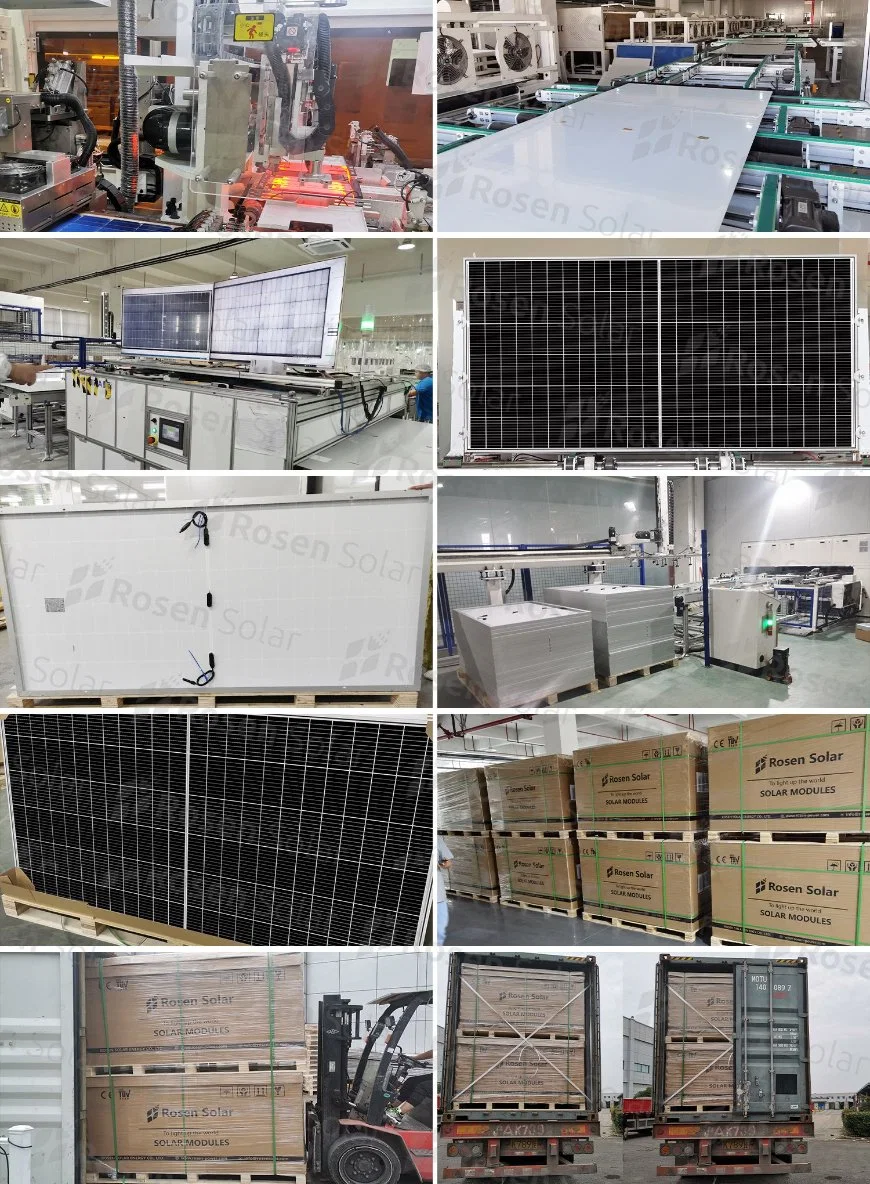 Rosen Solar Panel 550 Watt System Monocrystalline 48 Volts Solar Panel 550W Price EU Warehouse Stock