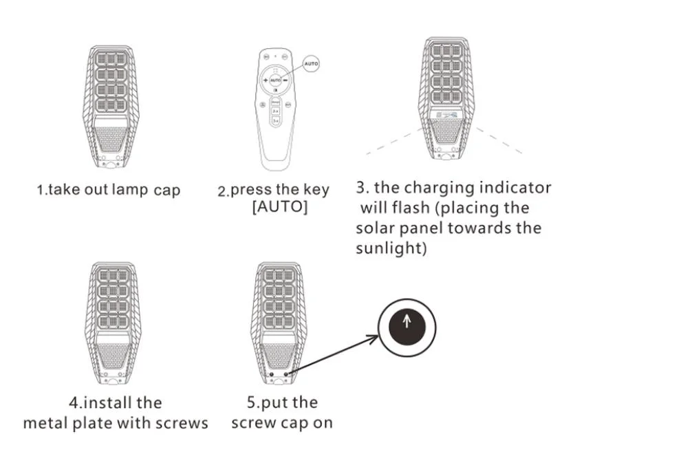 Smart Eclairages Exterieure Solar System Power Energy Cell Lamp Light Outdoor LED Lighting Panels Magid Street Light 300W Lamps