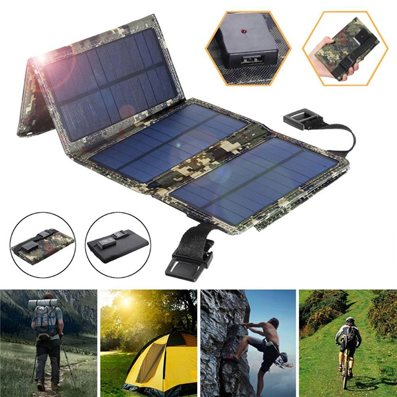 10W 12W 20W 120W Portable Flexible Charge Kit Outdoor 5-20V Battery Charging Solar Folding Bag Photovoltaic Panel