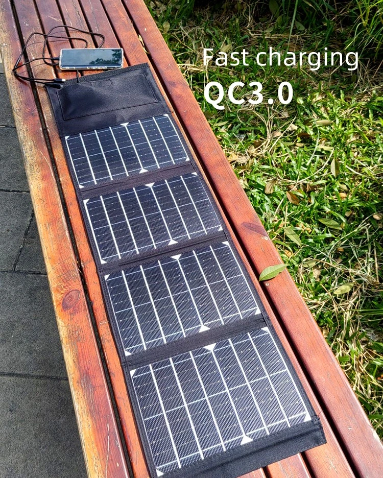 Best Selling 30W 40W 50W Folding USB Solar Panels Charger for Mobile Phone