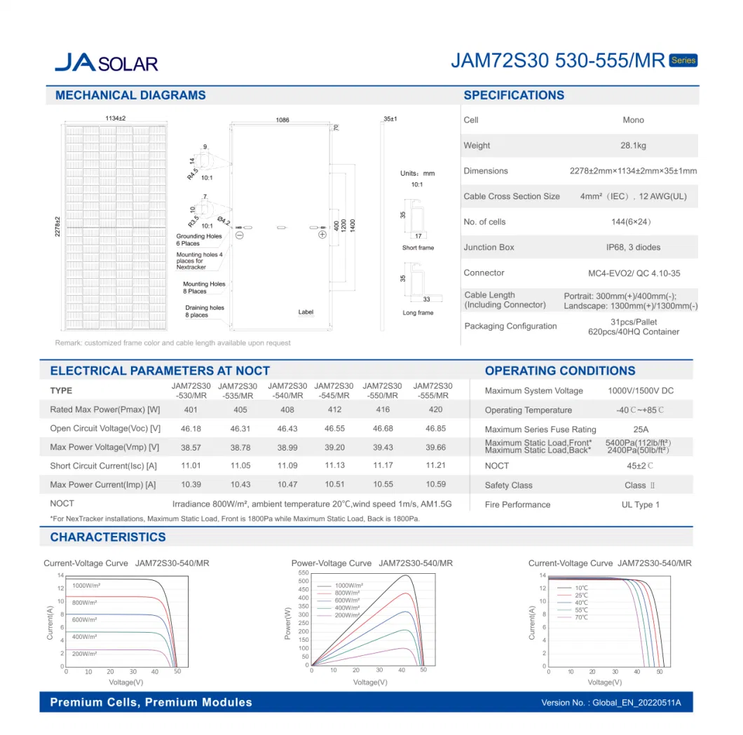 Ja/Mysolar/Aioties Solar Best Cost 585W 580W 575W 570W 560W 550W Photovoltaic Solar Modules Solar Cell Panel Price for Solar Energy System