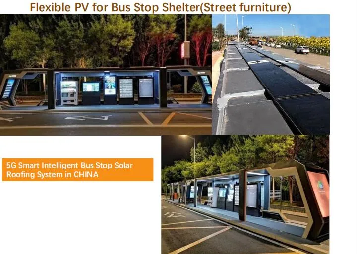 300W CIGS Thin Film Flexible Solar Panel for Bus Stop Shelter (FLEX-03NL-300W)