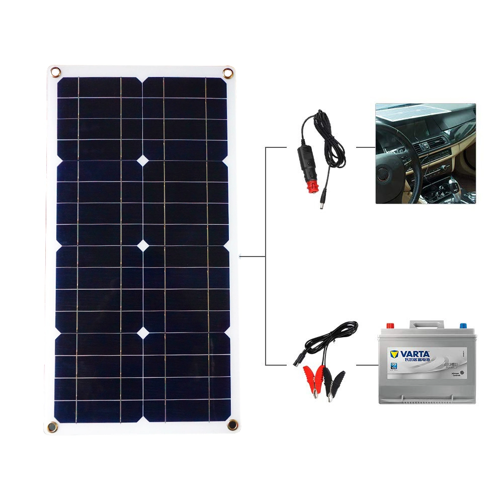 10W 20W 30W High Effeciency Mono Flexible Solar panel with USB for Power Bank