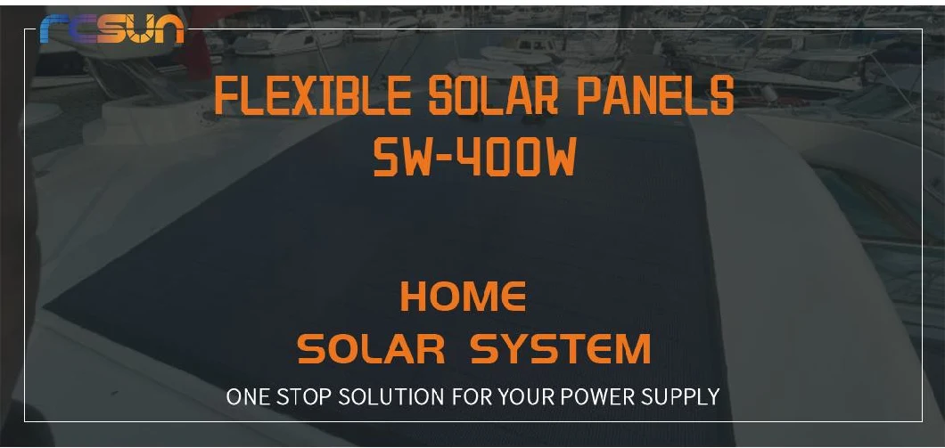 China Manufacturer Wholesales 150W 200W 350W 450W 550W Flexible Half Cell Solar Panel for Home Roof