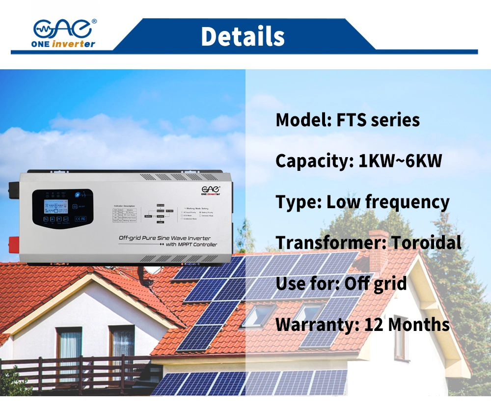 Solar Inverter 1.5kw off Grid Tied Solar Power