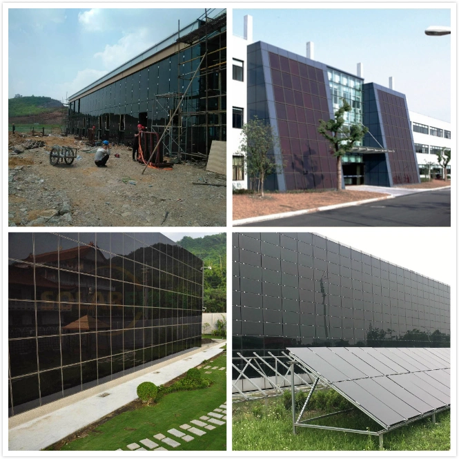 40% Transparent Frameless Glass Solar Panel 20% Efficiency