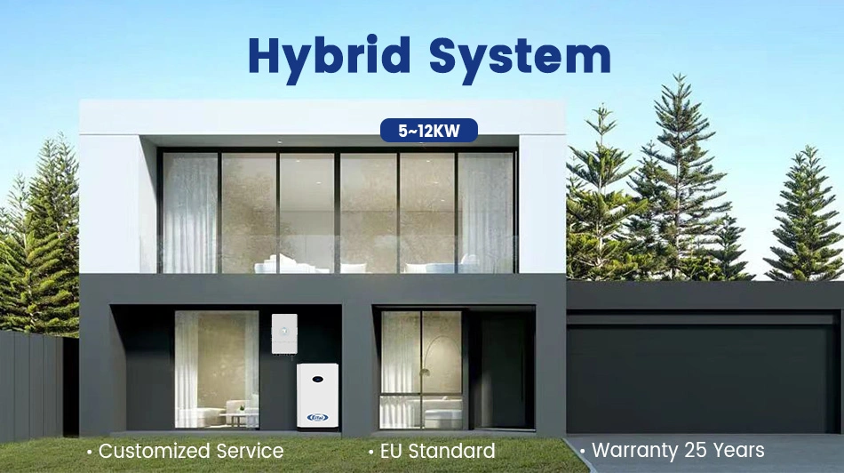 10kw Hybrid Solar Power Energy Panel System EU Warehouse for Home Complete