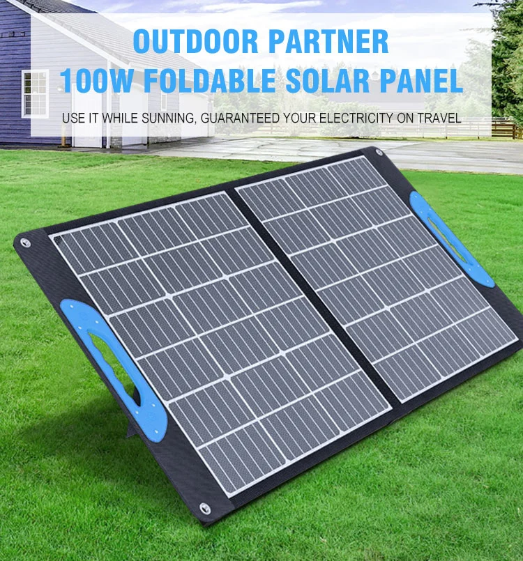 New Design 200W Outdoor Flexible Sun Power Foldable Solar Panel