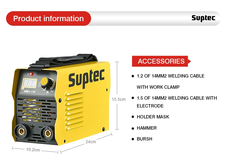 Suptec Nice Price Hot Sale Home and Industrial Use Manual Zx7-200 Welder Single Phase Mini Electric Soldador De Punto Inverter Welding