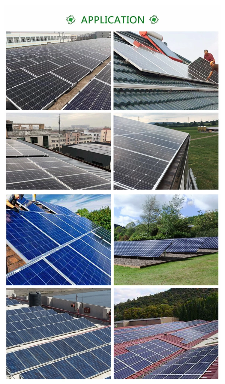 20kw 40kw 60kw 80kw 100kw Mono Solar Panel Rooftop Outdoor Mounted PV Bank Power on Grid and off Grid Solar System