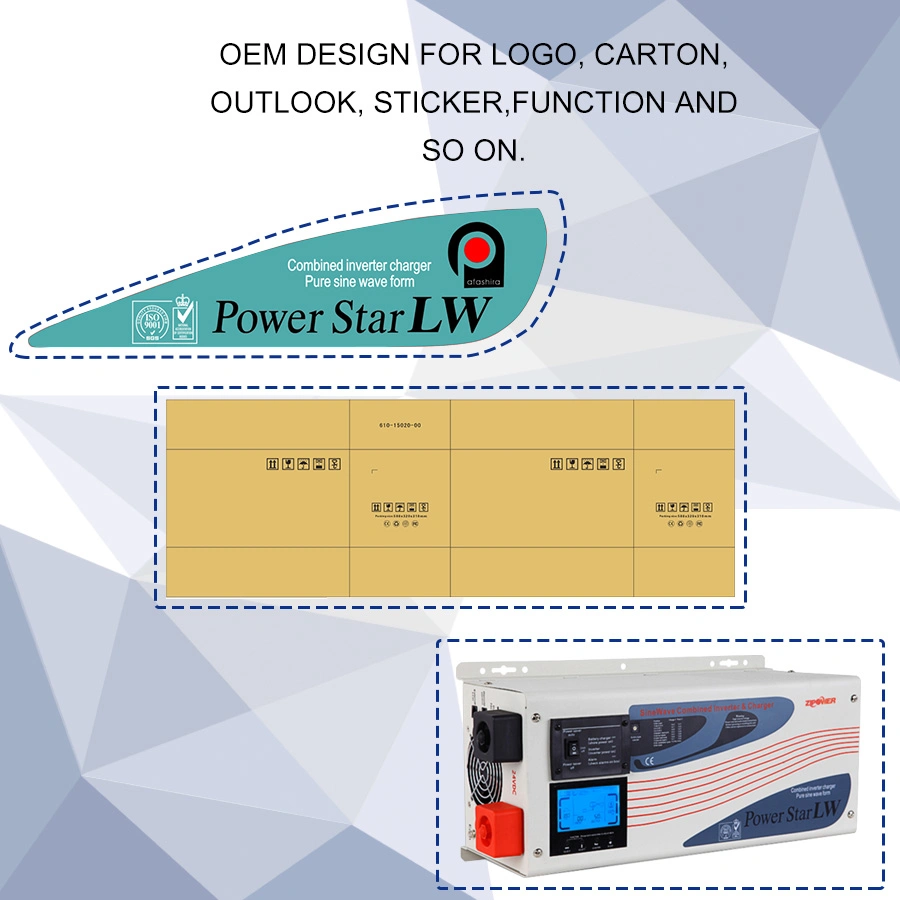 Pure Sine Wave Hybrid off Grid Solar Home Panel Inverter 5kw