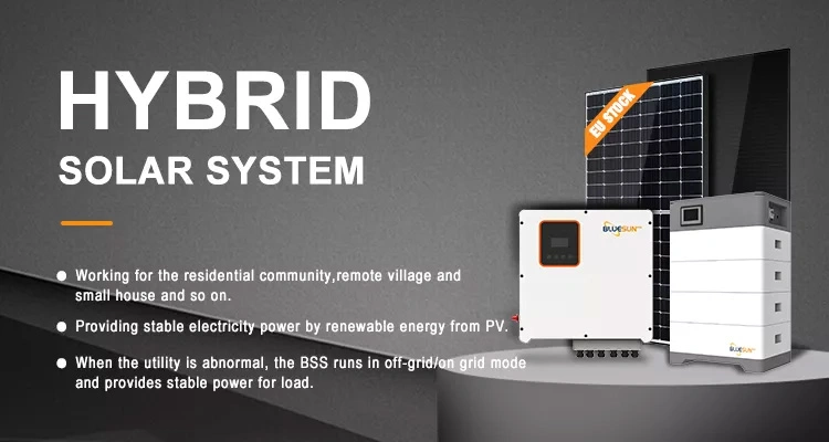 Solar Panel Power System 3kw 5kw 10kw 15kw 20kw 25kw Home Energy Storage Power on/off-Grid Hybrid System 5 Kilowatts Inverter and Lithium Battery