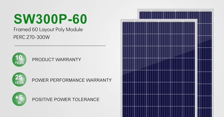 Plywood Package Flexible 300W Sunway 1640*992*35mm EU Stock Solar Panel