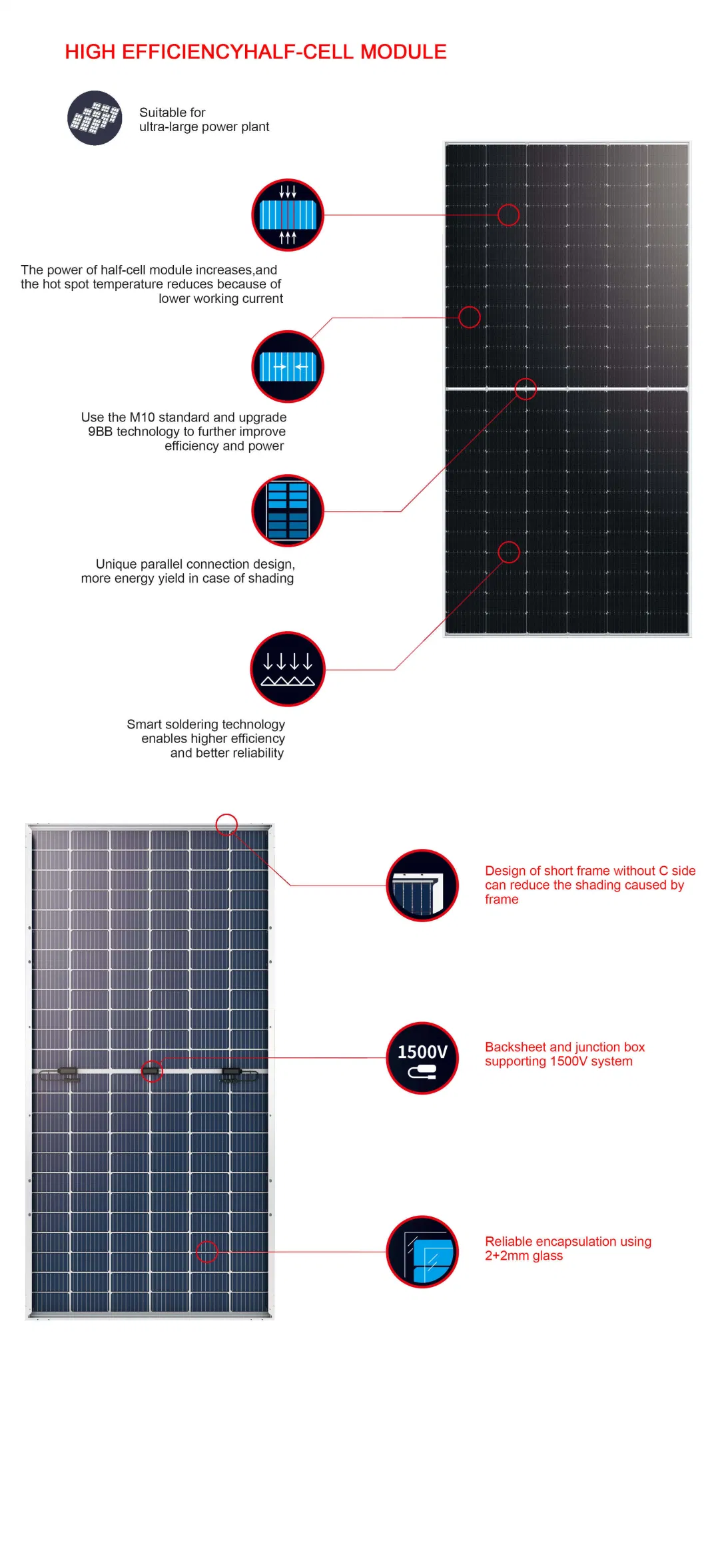 Longi Tier1 Solar Panel Hi-Mo6 New Model 560W 565W 570W 575W 585W PV Module