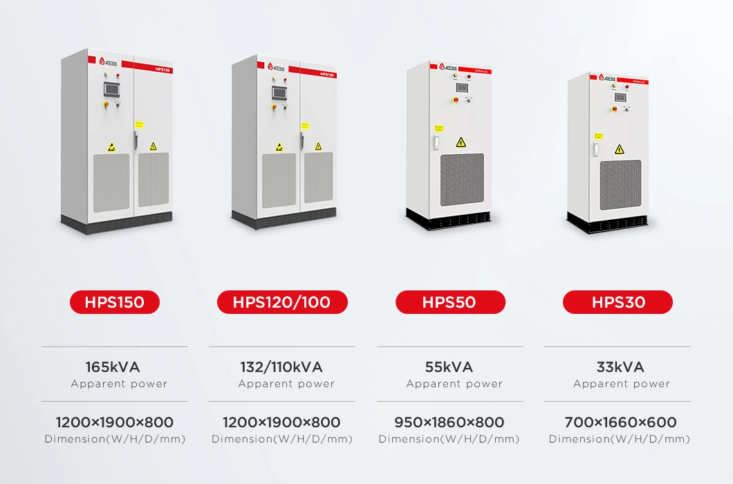 Atess Hybrid Solar Inverter 150kw Three Phase 380V 100kw Inverters 250 Kw 200kw