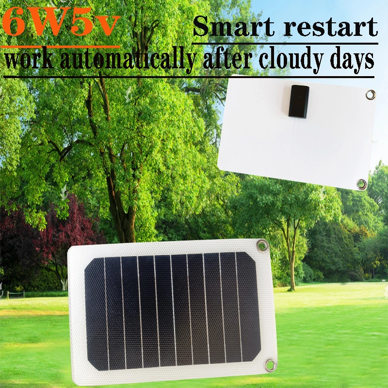 Green Power Energy by Sunlight Pet House Waterproof Solar Panel 5W Portable Mobile Phone Solar Charger