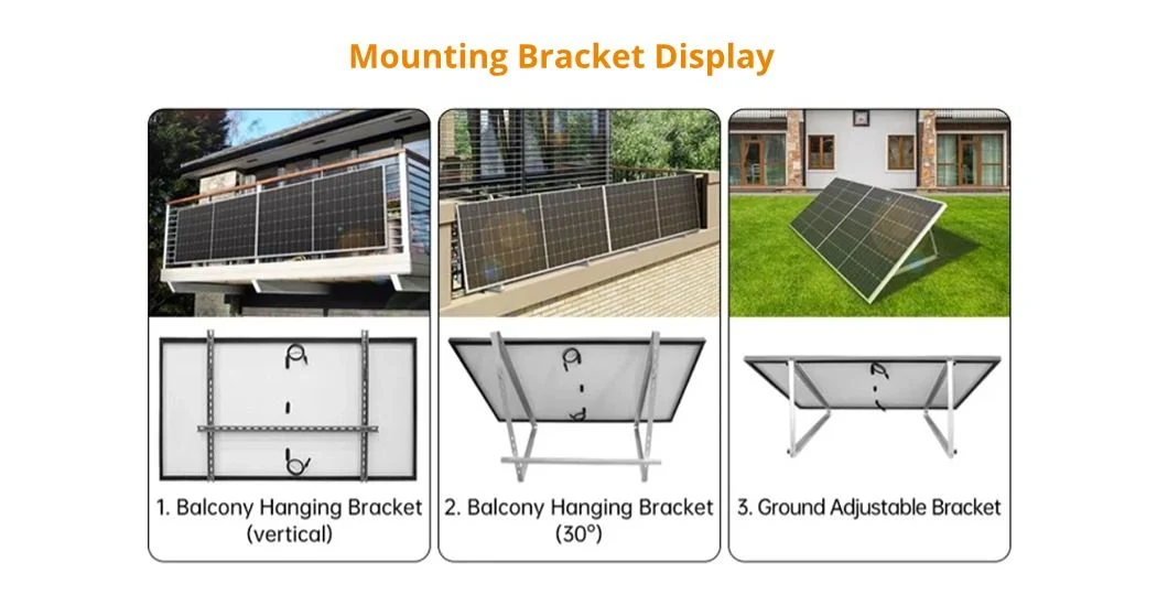 Balcony Garden Small Solar System 300watts 600watts on Grid with Micro Inverter