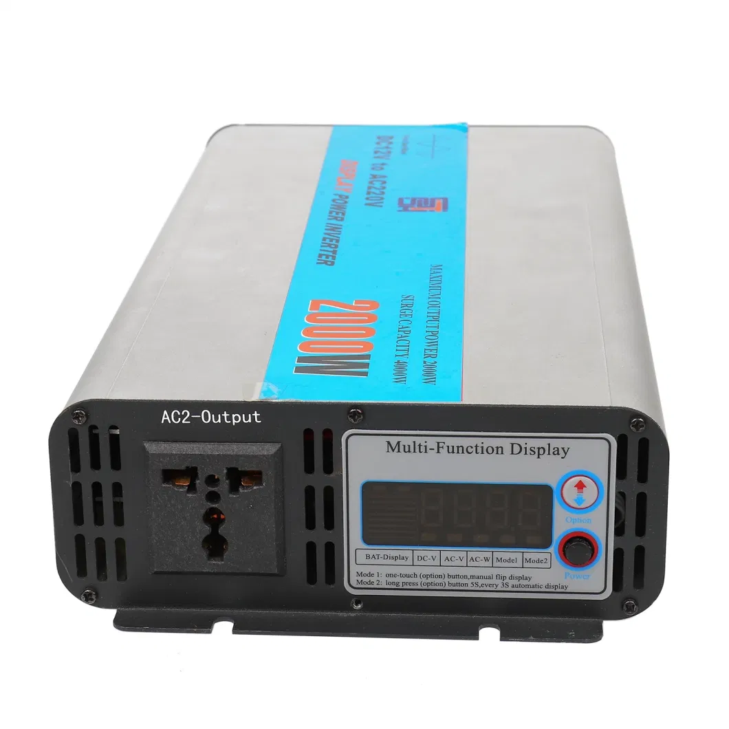 2000W Portable DC to AC 24V 230V Solar Sun Energy Inverter for Home Battery