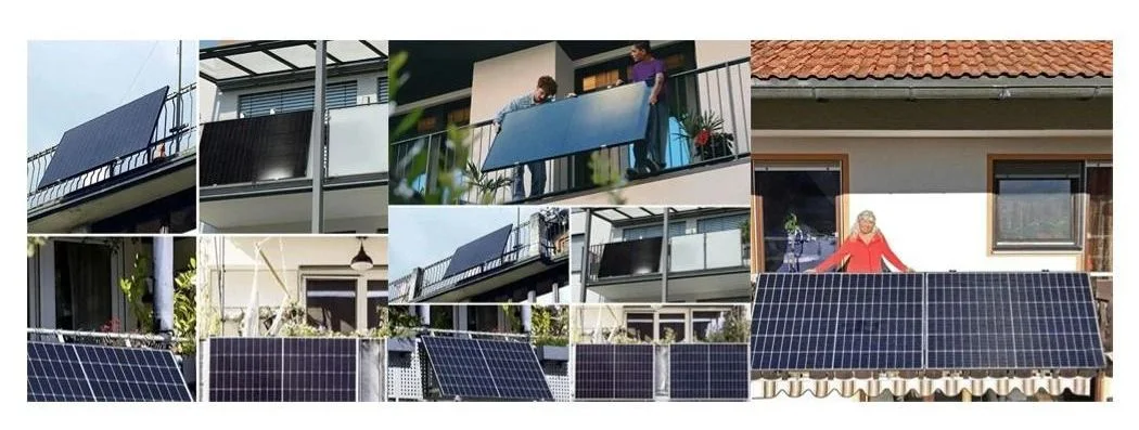 Balcony Garden Small Solar System 300watts 600watts on Grid with Micro Inverter