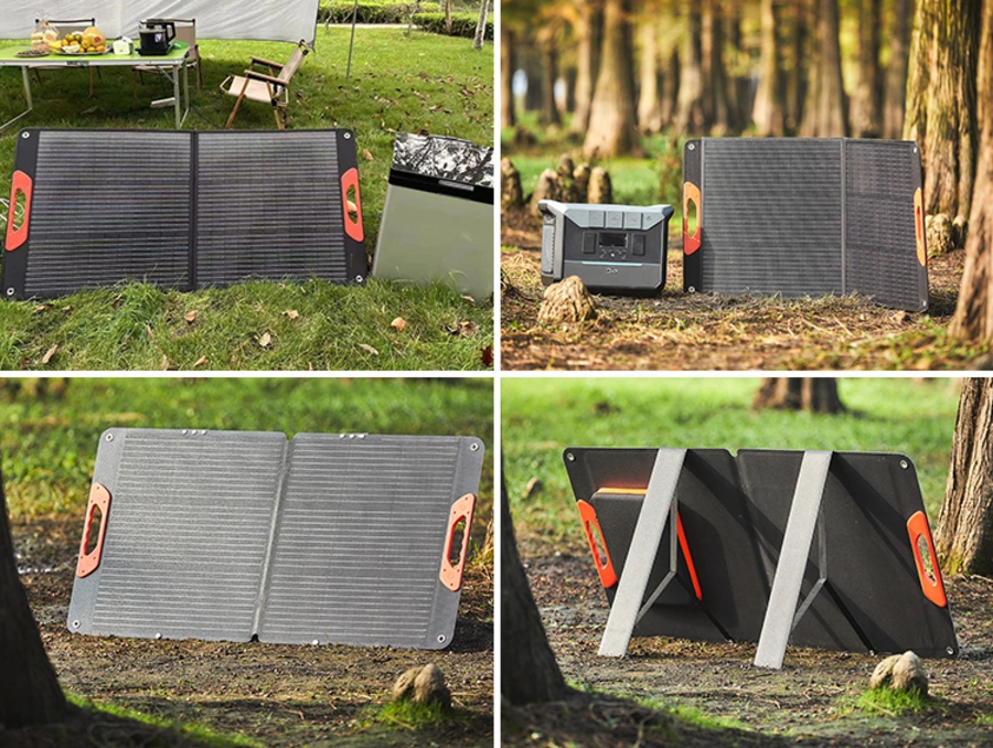 Sunway High Conversion Long Service Life 100W Foldable Solar Panel for Portable Power Station and Solar Energy System