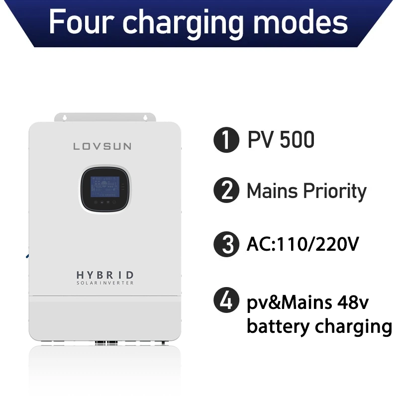 Solar Inverter 8kw 8000W Split Phase Grid Tie Hybrid Inverter