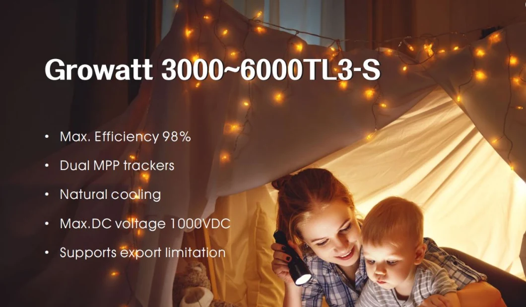 Growatt 6000tl3-S 6kw Three Phase Grid-Tied Solar Inverter for Residential or Small Commercial Rooftop Solar System