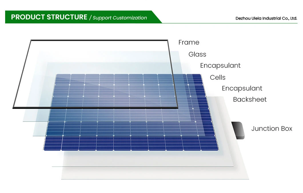 Ulela 600W Solar Panel Suppliers High-Quality Polycrystalline Solar Cells Portable China 210mm 10W Flexible Poly Solar Panel