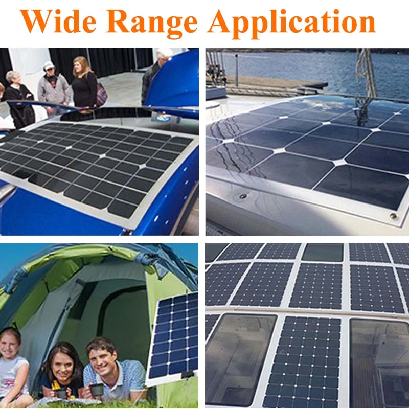 400W OEM/ODM Semi-Flexible Solar Panel Hybrid Passivated Back Contact High Efficiency Charging