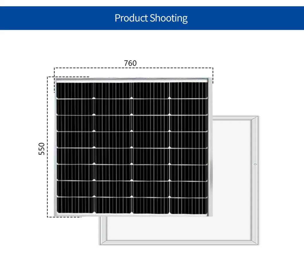 New Model Cell Easy Install 40/60/80W Mono Solar Panel with CE/ISO Certification