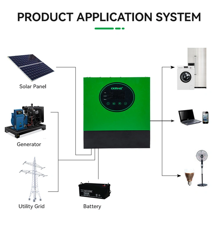 Ckmine 6kw 48V MPPT off Grid Solar Hybrid Inverter for Home