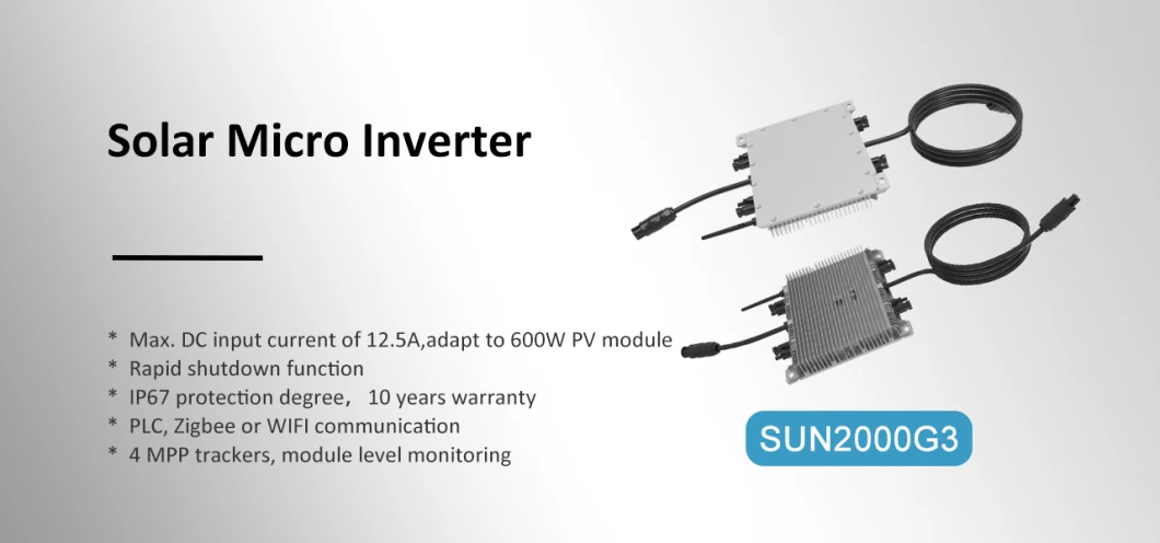 Deye Microinverter Deye Sun2000g3-EU-230 Ready in Stock Home Use Small Inverter 800W 1000W 2000W with WiFi