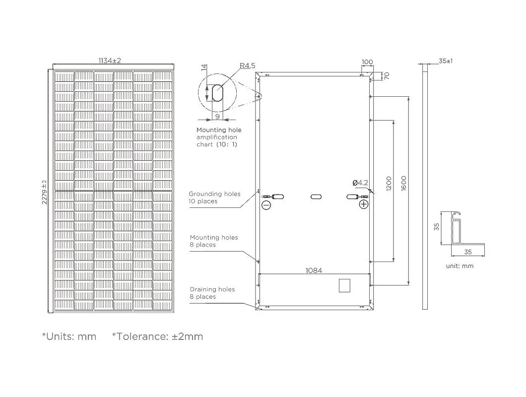 Bifacial Solar Panel Double Glass Mono Perc 540W 545W 550W PV Module Manufacturers Price in China